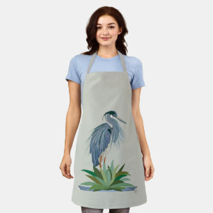 Blue heron apron