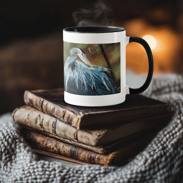 Blue Heron Bird Mug (Creator Uploaded)