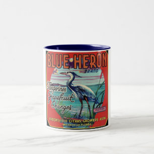 blue heron brand mug
