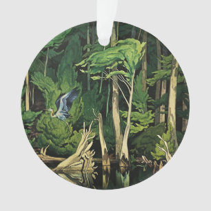 Blue Heron Canadian Painting by A J Casson Ornament