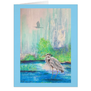 Blue Heron Card