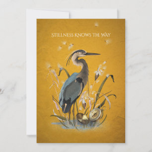 Blue Heron Customizable Card