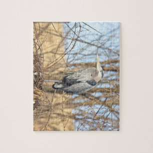 Blue Heron Horizontal Jigsaw Puzzle