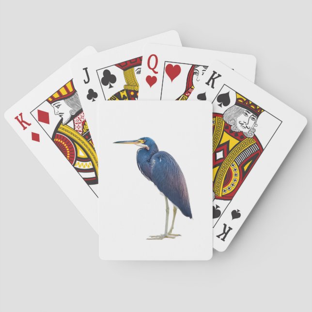 Blue Heron, iPhone / iPad case Playing Cards (Back)