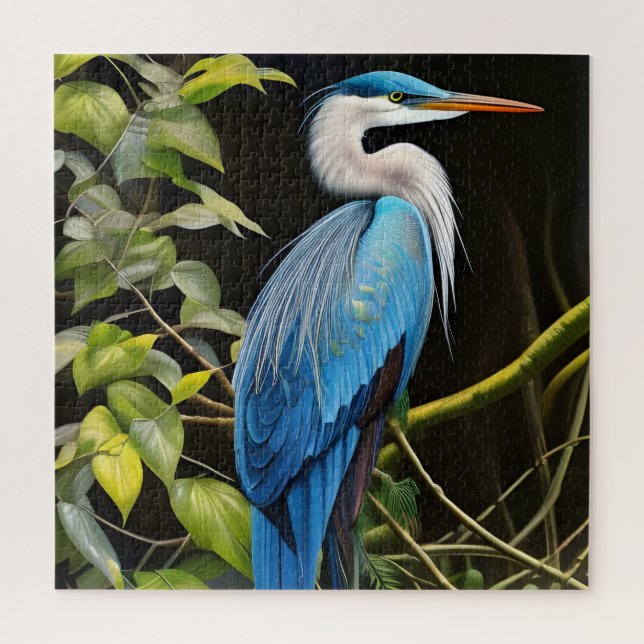 Blue Heron Jigsaw Puzzle (Vertical)