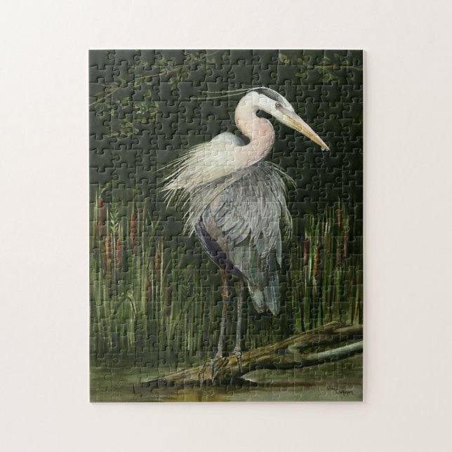 Blue Heron Jigsaw Puzzle (Vertical)
