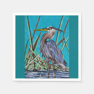 Blue Heron Malheur Bird Refuge Napkins