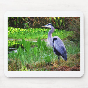 Blue Heron Mouse Pad