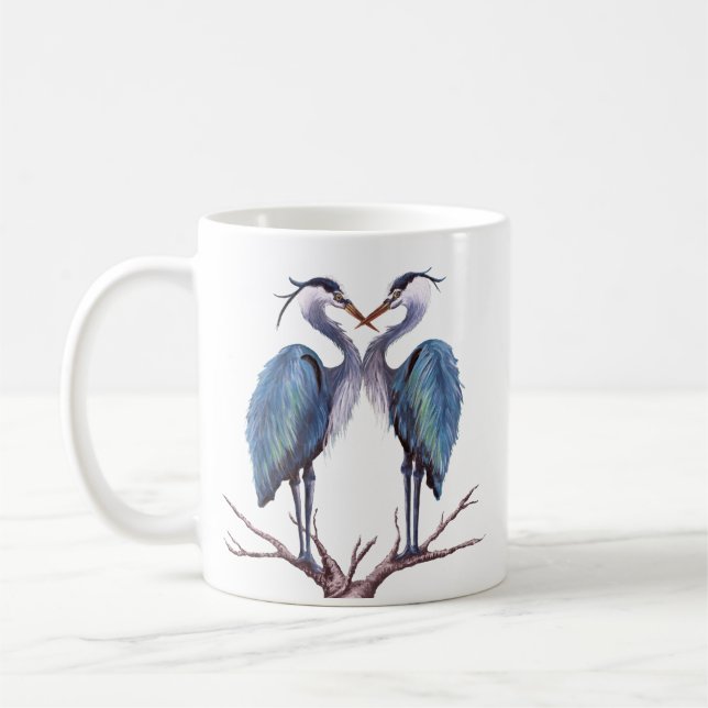 Blue Heron Mug (Left)