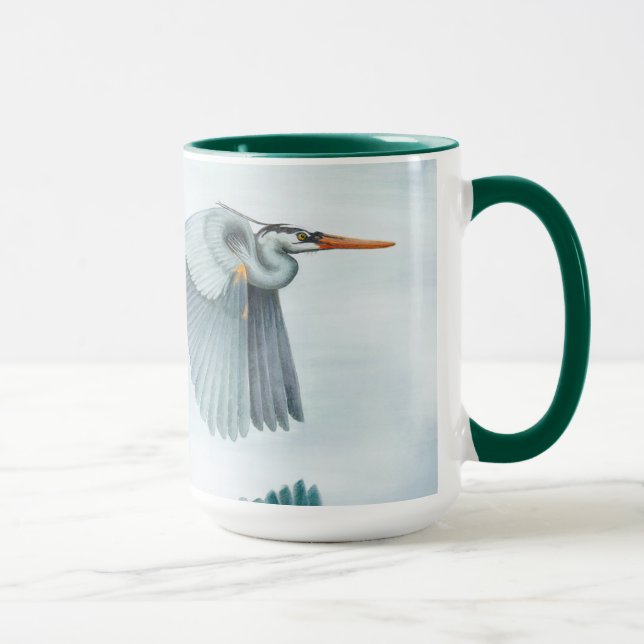 Blue Heron Mug (15 oz) (Right)