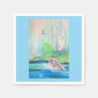 Blue Heron Napkin