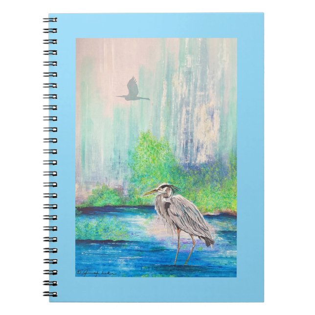 Blue Heron Notebook (Front)