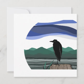 Blue heron - Pacific Northwest  Holiday Card