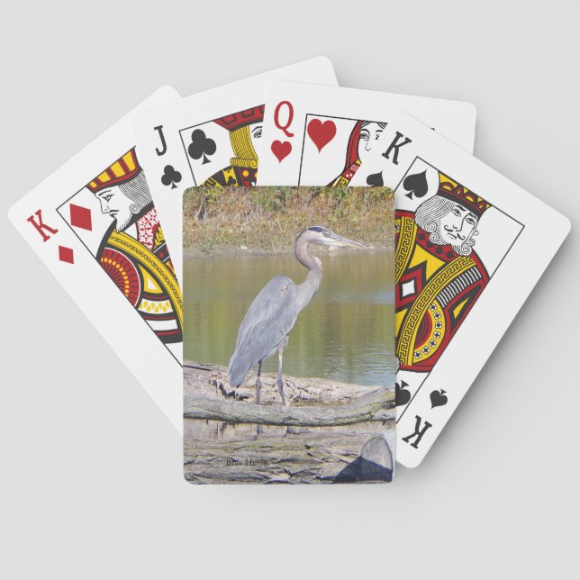 Blue Heron playing cards (Back)