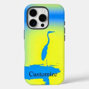 blue heron sunrise iPhone 16 pro case