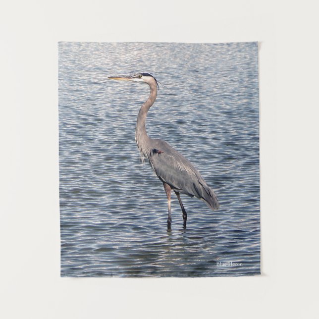 Blue Heron water tapestry (Front)