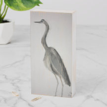 Blue Heron Wooden sign