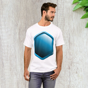 Blue Hexagon Mens T-Shirt