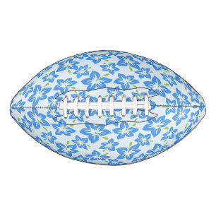 Blue Hibiscus, Blue Flowers, Pattern Of Flowers Football