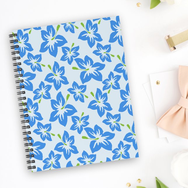 Blue Hibiscus, Blue Flowers, Pattern Of Flowers Planner (Creator Uploaded)