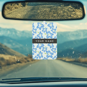 Blue Hibiscus, Blue Flowers, Your Name Air Freshener