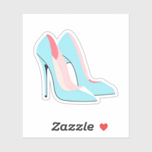 Blue High Heels