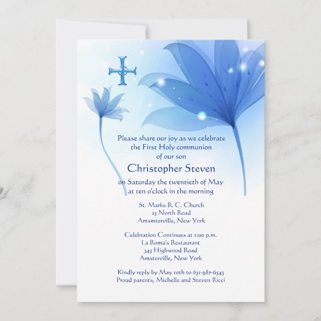 Blue High Invitation (Front)