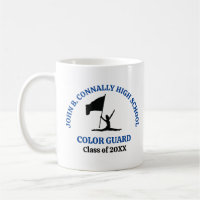 Blue High School Colour Guard Personalized