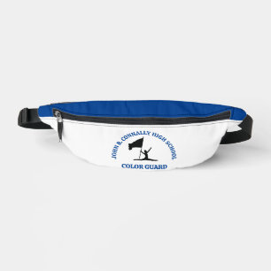 Blue High School Colour Guard Personalized Fanny Pack