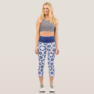 BLUE High Waisted Capris