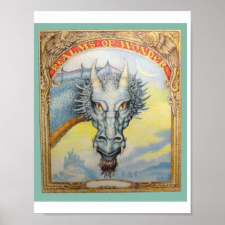 Blue Highlord Dragon Poster