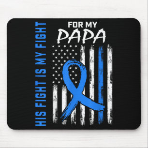 Blue His Fight Is My Fight Diabetes Awareness Shir Mouse Pad