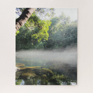 Blue Hole Springs Florida Foggy Morning Jigsaw Puzzle