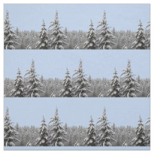 Blue Holiday Fabric Blue Christmas Tree Fabrics