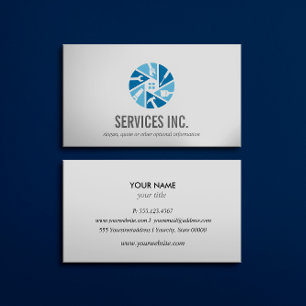 Blue HOME Repairing services logo professional Business Card