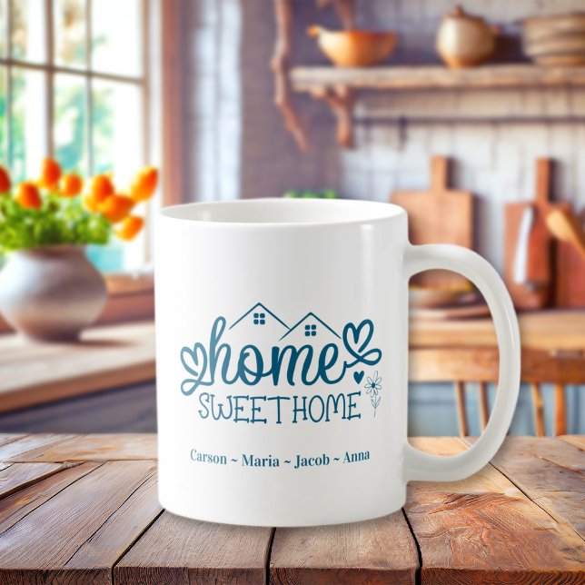 Blue Home Sweet Home Personalized Coffee Mug (Blue Home Sweet Home Personalized Coffee Mug
)