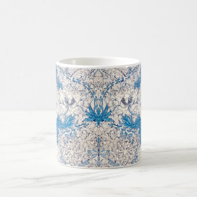 Blue Honeysuckle (by William Morris) Coffee Mug (Center)