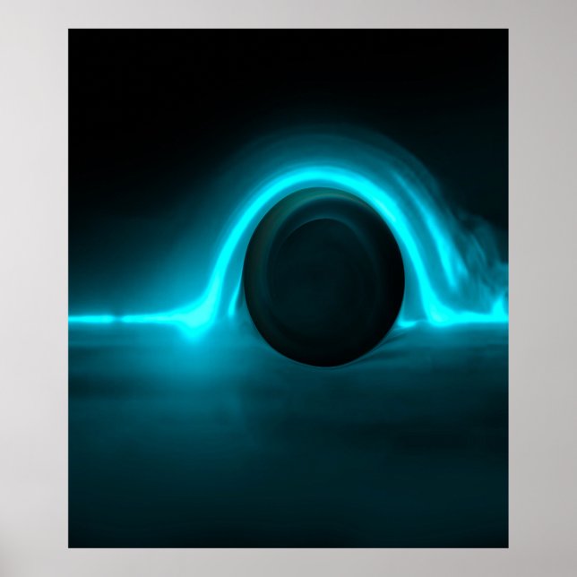 Blue Horizon Blackhole Poster (Front)