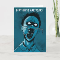 Blue Horror Monster Custom Zombie Birthday