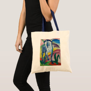 Blue Horse by Franz Marc, Vintage Fine Art Tote Bag
