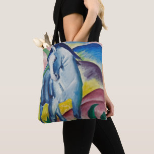 Blue Horse by Franz Marc, Vintage Fine Art Tote Bag
