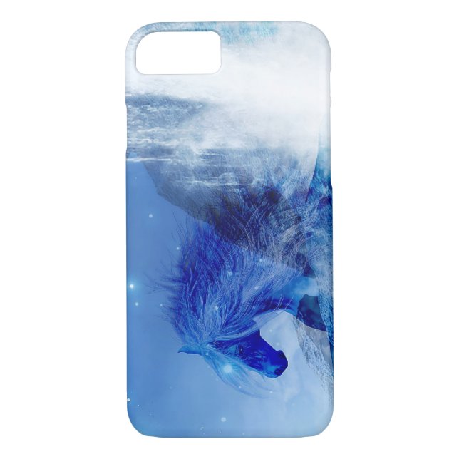 blue horse Case-Mate iPhone case (Back)