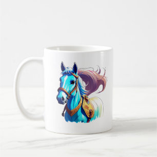 Blue Horse Coffee Mug