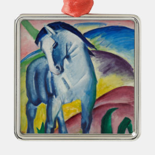 Blue Horse (Cute Animal) (by Marc Franz) Metal Ornament