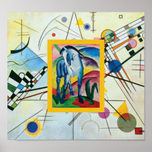 Blue Horse I by Franz Marc Poster