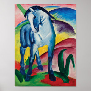 Blue Horse I by Franz Marc Poster