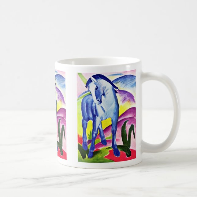 Blue Horse I By Marc Franz Coffee Mug (Right)