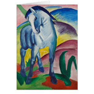 Blue Horse par Franz Marc Greeting Card