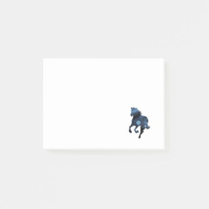 Blue horse Post-it Notes