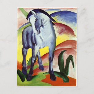 Blue Horse Postcard